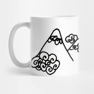 Curly Cloud Mountain Mug